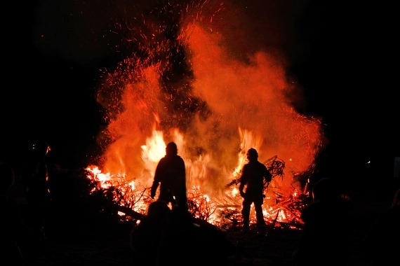kerstboomverbranding
