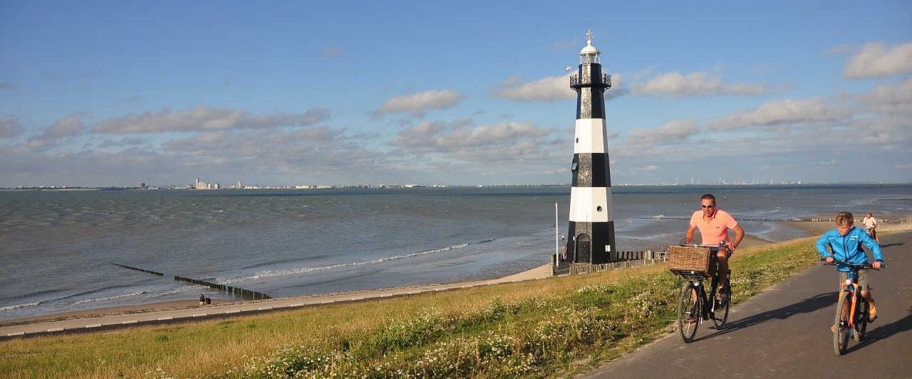 Fietsroute aan 2 zijden van het water